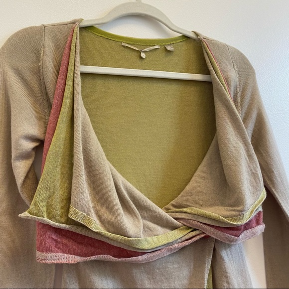 Anthro Knitted & Knotted Hues Unfolding Cardigan - Picture 2 of 10